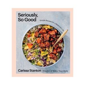 Seriously, So Good Cookbook by Carissa Stanton and Book Holder by Open Spaces